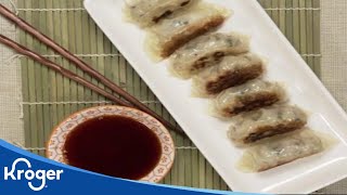 How to Make Gyoza Japanese Dumplings  Kroger Recipes  Kroger [upl. by Derriey]