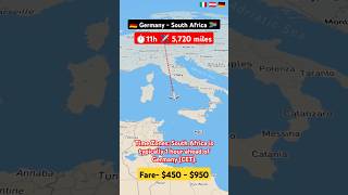 Germany to south africa flight ✈️ route explore live flight explore aviation excelbytesized [upl. by Cherice]