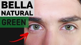 Bella Natural Green Contact Lens Review [upl. by Oconnor]