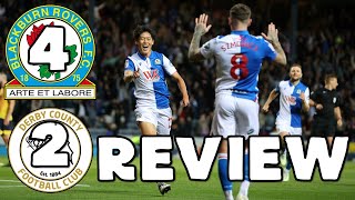 BLACKBURN ROVERS 4 DERBY COUNTY 2  MATCH REVIEW [upl. by Weinman]