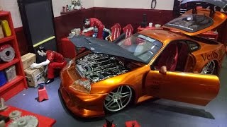 Unboxing Jada Toys Import Racer Toyota Supra Veilside Super Rare and VHTF scale 124 [upl. by Anihpled961]