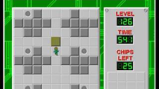 Chips Challenge 1 level 126 solution  439 seconds [upl. by Htenek]