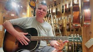 Gibson J45 Review and Demo  normal guy acoustic guitars [upl. by Leahcimluap575]