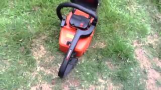 Stihl 010 AV idle and rev [upl. by Esnohpla]