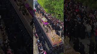 PATRIMONIO MUNDIAL  Semana Santa ANTIGUA GUATEMALA dronevideo drone HolyWeek Guatemala [upl. by Leschen]