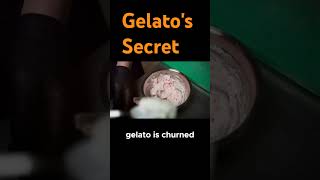 Secret Behind Gelatos Cream Texture gelato food foodie dareishola shorts [upl. by Enilreug]