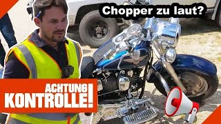 🏍️ CHOPPERMotorräder mit OFFENER Auspuffklappe 22 Kabel Eins  Achtung Kontrolle [upl. by Perrine]