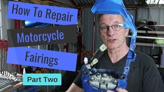 How To Repair Cracked and Broken Motorcycle Fairings Pt 2 Tutorial [upl. by Ferguson]