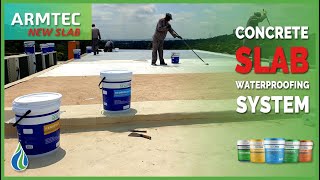 Waterproof new or existing concrete roof slab SealPro ArmTec New Slab Waterproofing System [upl. by Aihsa897]