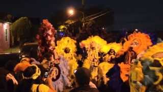 Mardi Gras Indians Singing Indian Red during the annual St Joseph Night Celebration [upl. by Cruickshank817]