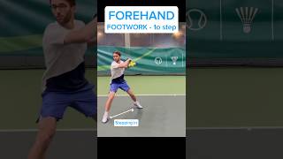 How to Hit a Tennis Forehand Basic Tennis Footwork Beginners Must Focus tennis tennisforehand [upl. by Dnaletak]