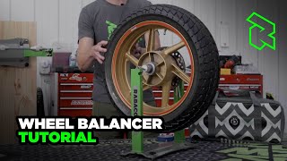 Rabaconda Motorcycle Wheel Balancer Tutorial [upl. by Zzahc]