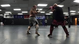 40 Year Old Heavyweight Training For MMA Fight  After Class Sparring  Day 1  David and Pablo [upl. by Affer]