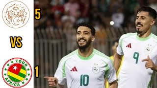 Algeria vs Togo 51All Goals amp Highlight 2024 [upl. by Kokaras]