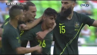 Daniel Arzani Debut Socceroos Goal vs Hungary  Amazing Vision [upl. by Ihab944]