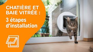 Comment installer une chatière sur une baie vitrée  3 étapes  MesDépanneursfr [upl. by Skell728]