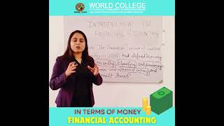 INTRODUCTION TO FINANCIAL ACCOUNTING  In Terms Of Money accounting account [upl. by Suolekcin]