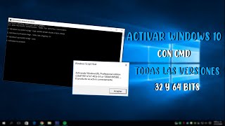 ACTIVAR WINDOWS 10 con CMD  TODAS LAS VERSIONES  Rapido Y Sencillo  2020 [upl. by Dilan281]