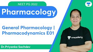 NEET PG 2022 General Pharmacology  Pharmacodynamics E01  Lets crack NEET PG  DrPriyanka [upl. by Saucy]