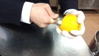 Peel orange with a spoon  peel to keep [upl. by Littman]