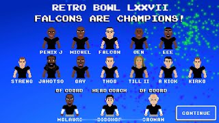 Retro Bowl Atlanta Falcons vs DC Sam’s [upl. by Atika647]