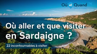 Où aller et que visiter en Sardaigne  22 lieux INCONTOURNABLES [upl. by Varin]