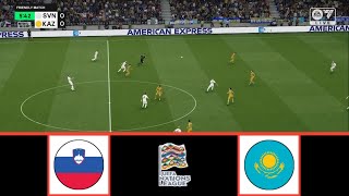 SLOVENIA VS KAZAKHSTAN  UEFA NATIONS LEAGUE 20242025  FOOTBALL LIFE 2024 [upl. by Sessylu171]