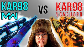 VANGUARD KAR98 vs MW KAR98 which is BETTER New BEST Warzone sniper loadout amp FAST level up guide [upl. by Aihsemaj754]