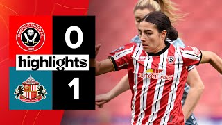 Sheffield United Women 01 Sunderland Ladies  Barclays Championship highlights [upl. by Noied]