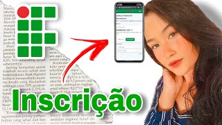 Inscrição IF  como se inscrever no IF 20231  Atualizado [upl. by Aleicarg]