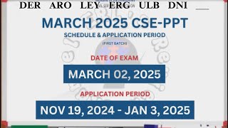 Civil Service Exam Date for 2025  Reviewer [upl. by Ecnedac804]