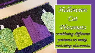 Making Matching Placemats for my Halloween Table Runner [upl. by Delanos]