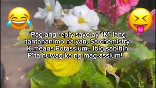 Tagalog joke quotes  funny quotes [upl. by Arakat]