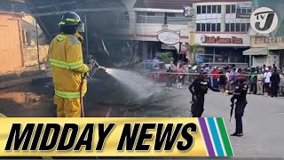 4 Shot 2 Dead in Mandeville Market  28 Shops Destroyed In Lucea Market Fire [upl. by Hilleary]