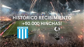 🔥🧨 HISTÓRICO RECIBIMIENTO 🏟  RACING FINALISTA SUDAMERICANA 2024 [upl. by Yecats473]