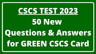 CSCS Test 2023  CSCS Card UK  CSCS Green Card Test  CiTB health amp Safety Test UK [upl. by Ettenajna471]