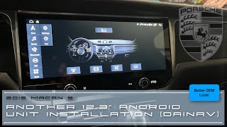 Installing another 123quot Android Radio FYT unit in my 2015 Porsche Macan [upl. by Asiilanna]