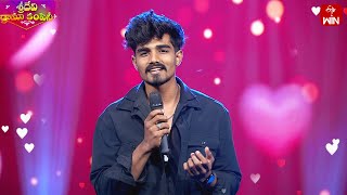 Abhiram Singing Performance  Sridevi Drama Company  31st March 2024  ETV Telugu [upl. by Helsell]