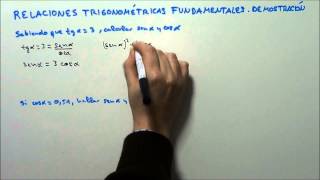 RELACIONES TRIGONOMÉTRICAS FUNDAMENTALES DEMOSTRACIÓN HD [upl. by Arocat726]