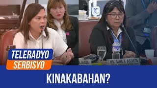 OVP official nervous during House probe on OVP funds use  Teleradyo Serbisyo 25 November 2024 [upl. by Sitruc80]