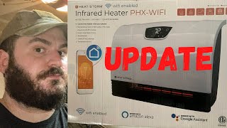 Heat Storm HS1500PHXWIFI  Smart Garage Gym Heater Update [upl. by Norman]