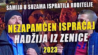 SAMIJA U SUZAMA ISPRATILA RODITELJE NA HADŽ nezapamćen ispraćaj iz Zenice 2023 [upl. by Ainaled]