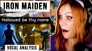 Vocal Coach Analyses IRON MAIDEN  “HALLOWED BE THY NAME” [upl. by Algar]