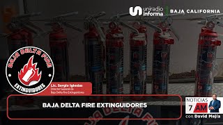 Baja Delta Fire Extinguidores Noticias 7AM [upl. by Akcir374]