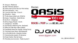 Rock amp Pop Español Ingles 80 y 90  Dj GIAN  Mix 134 Radio Oasis Rock amp Pop [upl. by Suirtimid]