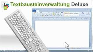 Kostenlose Textbausteinverwaltung Deluxe [upl. by Prader549]