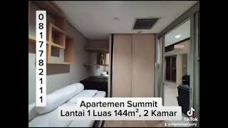 JUAL APARTEMEN SUMMIT LANTAI 1 VIEW MKG HUB 0817782111 [upl. by Alahsal]