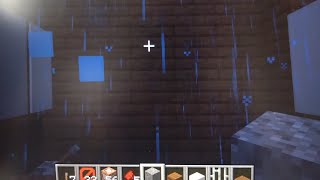 how to make an outdoor shower in Minecraft [upl. by Cirdek]