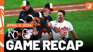 Royals vs Orioles Game Recap 4324  MLB Highlights  Baltimore Orioles [upl. by Enecnarf]