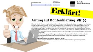 Kontenklärung erklärt Wie den Antrag V0100 ausfüllen [upl. by Kipton]